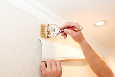 Pose de papier peint à Eslourenties-Daban — revêtements muraux et toiles de verre